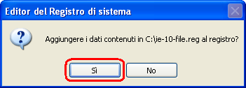 Internet Explorer 7 - Trucco n°2a