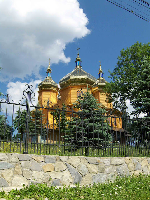 Ukraine: Wooden Church in Carpathian Mountains