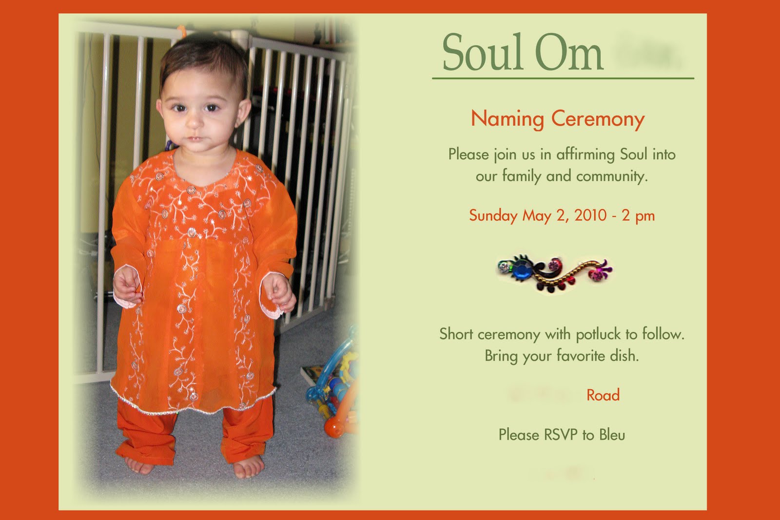 soulblisszen naming ceremony...