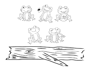 bust out your crayons: Five Little Speckled Frogs
