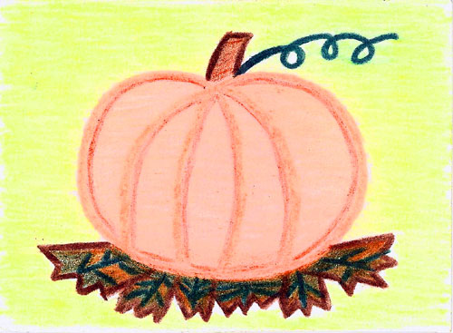 Artist Trading Card: Pumpkin