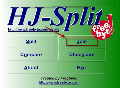 Tutorial juntar arquivo com HJ-Split 