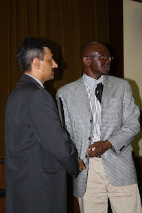 Omesh Maharaj and Councillor Njoko