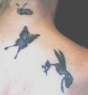 tattoo, varias borboletas nas costas