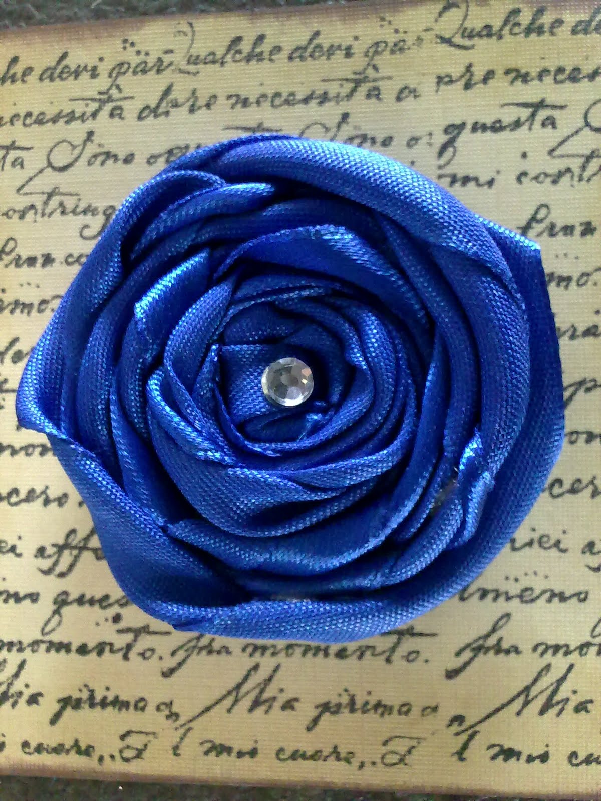 Crafty Flair My ribbon flowers made with glue dots