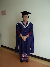 me in my Master's academic dress!!!
