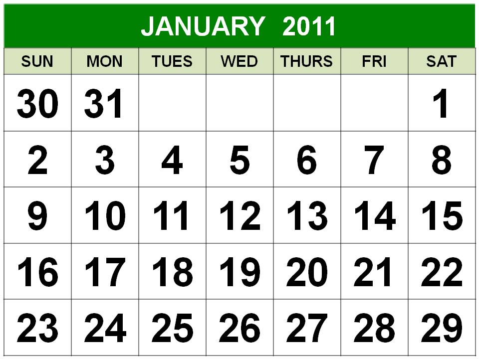 2011 calendar download free