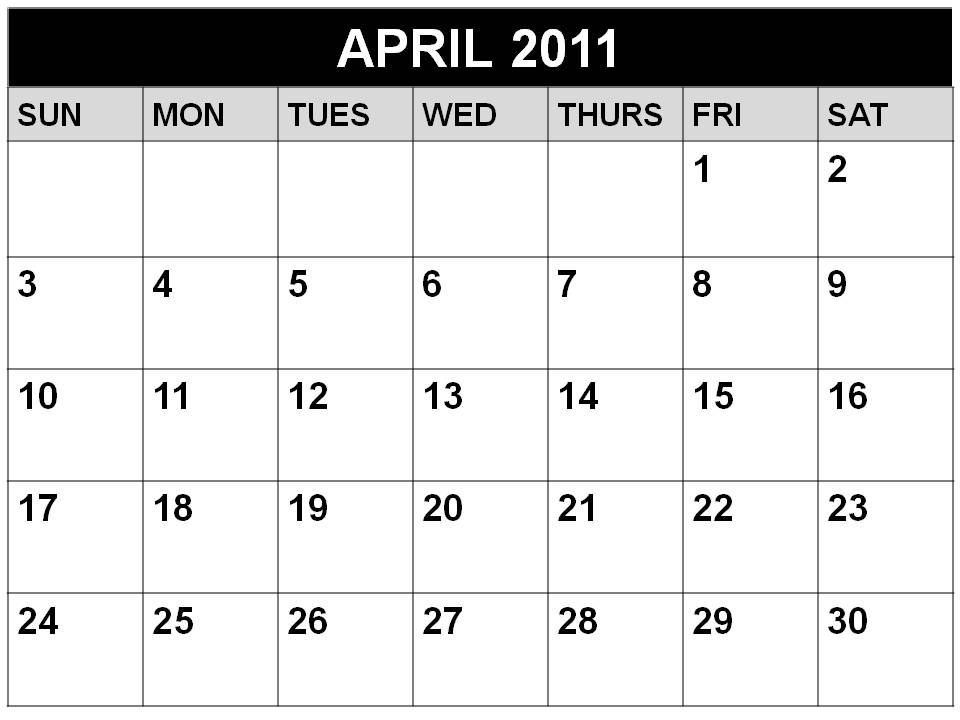 march and april calendars 2011. march and april calendar