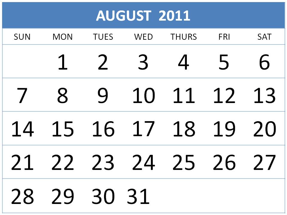 annual calendar template. 2011 Free Annual Calendar