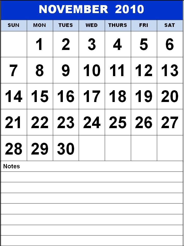 njyloolus november 2010 calendar with holidays november calendar 2010