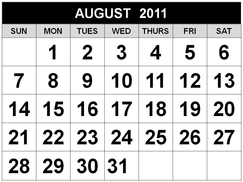 july and august calendar 2011. hot july august 2011 calendar