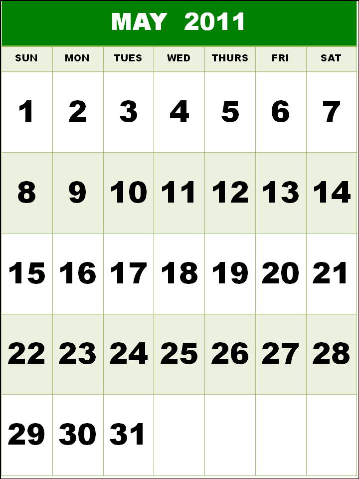 Printable 2011 Calendar