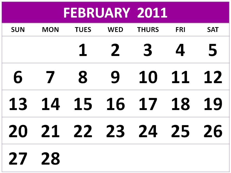 On this website you can find : Free February 2011 Calendar Printable / 2011