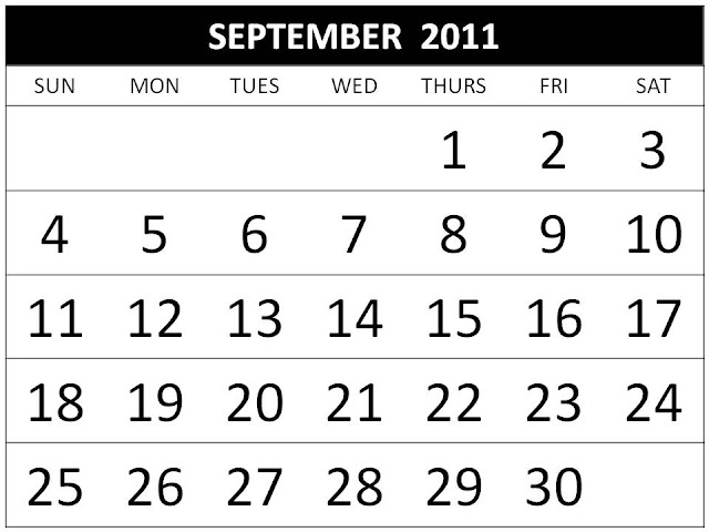 calendar of september 2011. calendar September+2011+