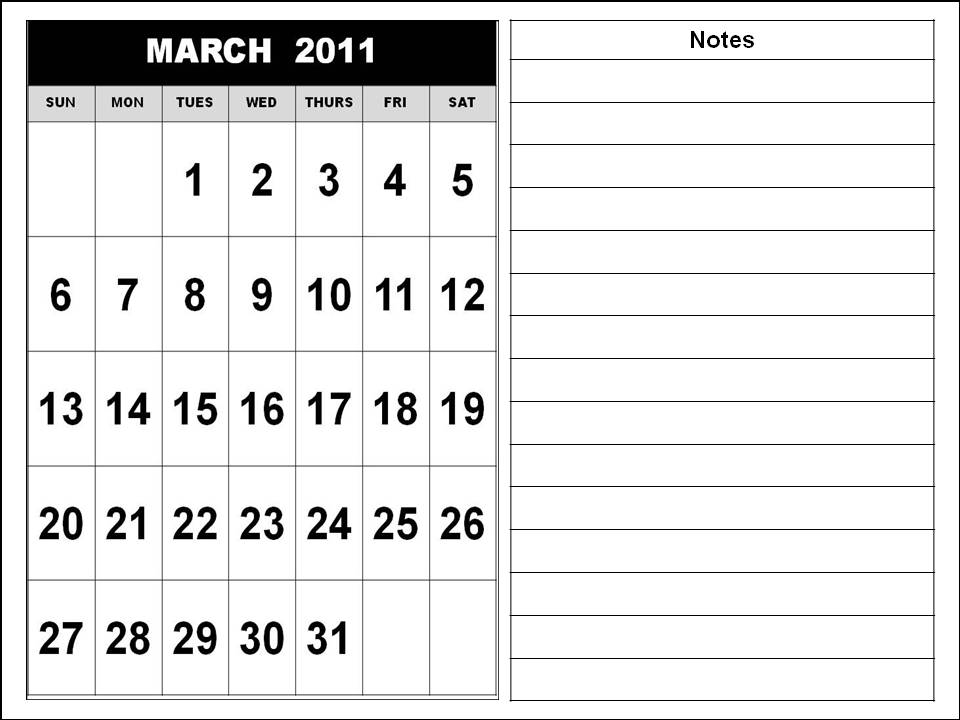printable march calendars 2011. 2011 march calendar printable.
