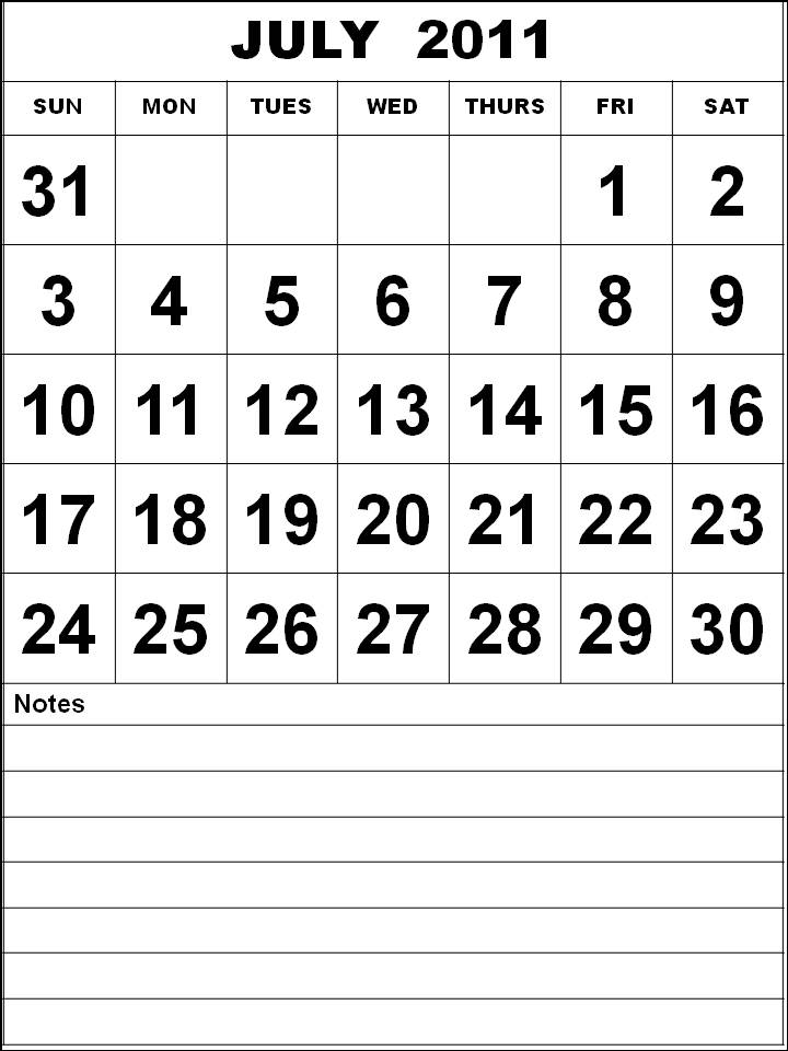 monthly calendar template word