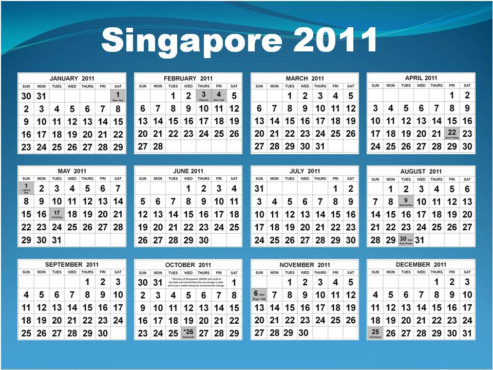 annual calendar template. Excel Calendar Template