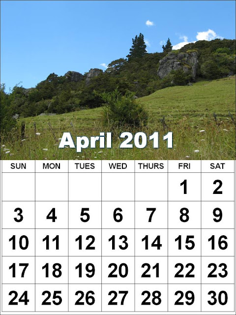calendar april 2011 australia. monthly calendar april 2011.