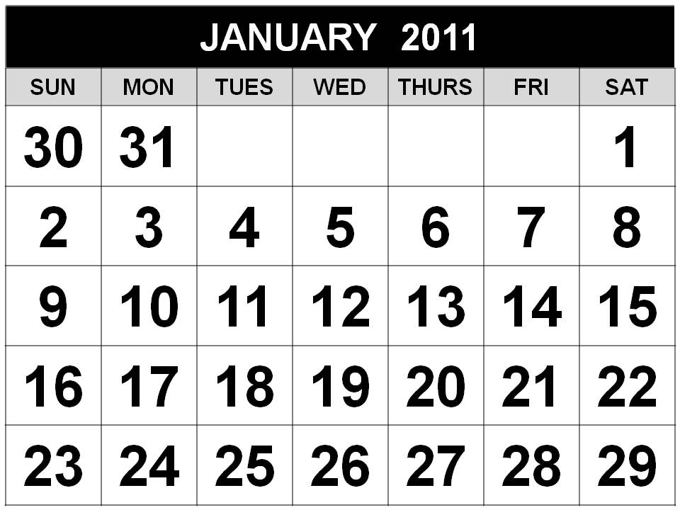 Printable 2011 Calendar Pages. 2011 calendar printable by