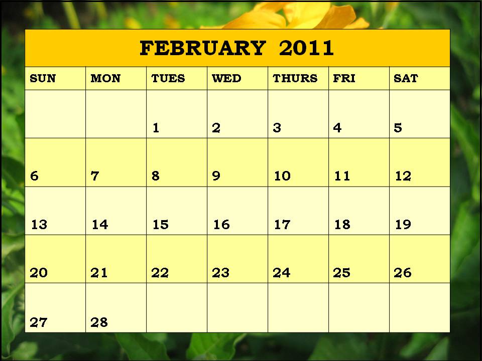 monthly calendar template march 2011. calendar template march