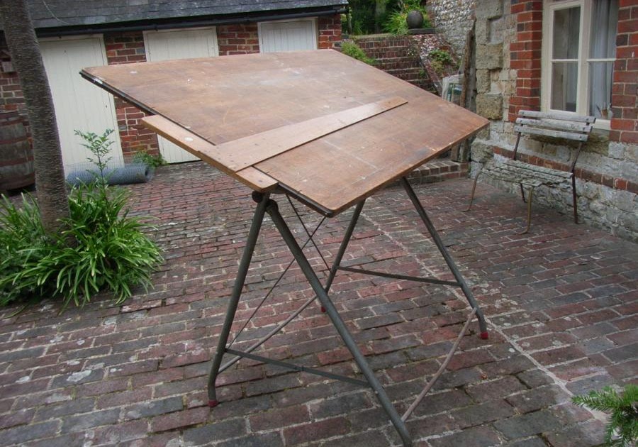 Vintage Architects Drawing Board & T Square