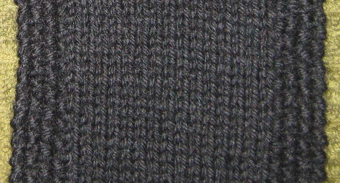 ChemKnits Simple Seed Stitch Border Coaster Pattern