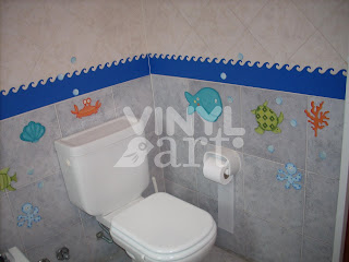 VINYL ART: Un baño en el fondo del mar!
