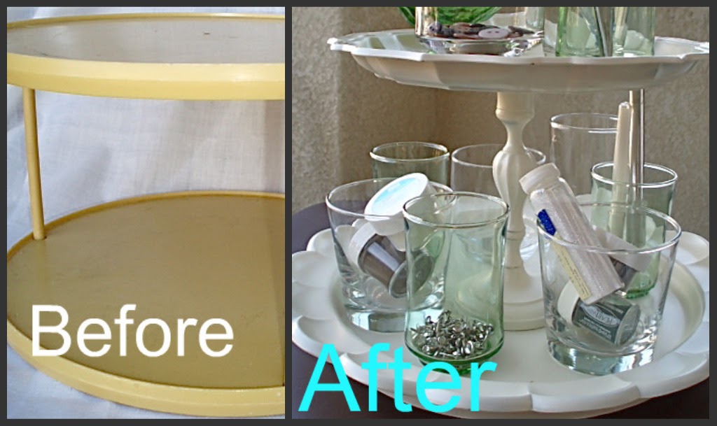 Love2Create Tutorial Two Lazy Susans for My Craft Supplies