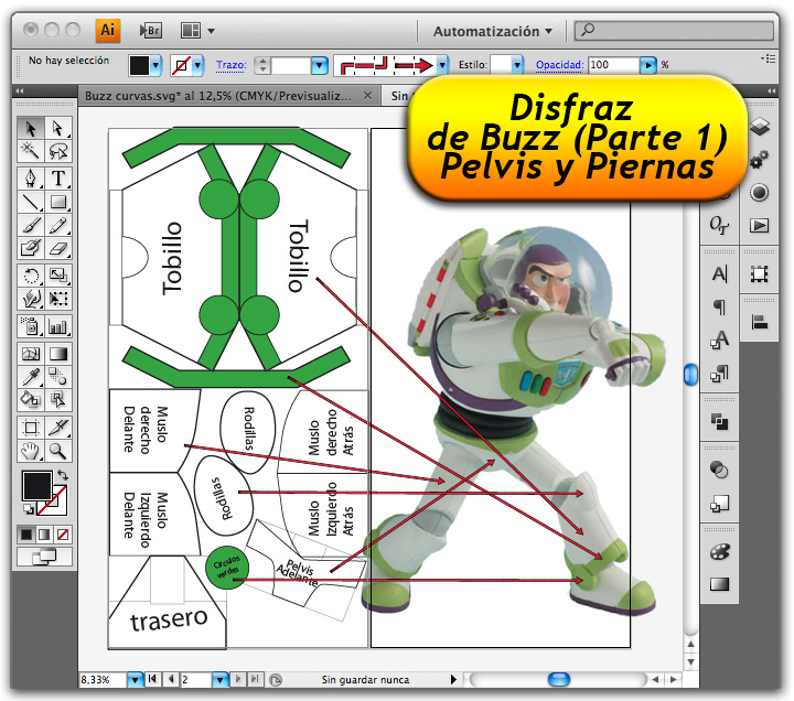 Anubis4D: Disfraz de Buzz Lightyear (Planificación 1: Pelvis y ...