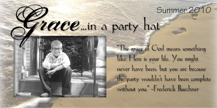 Grace...in a party hat