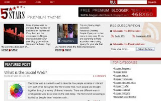 Free Blogger Template - 5 Stars Premium