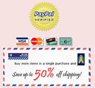 We are PayPal verified and we do combine Postage and handling for International Buyers!