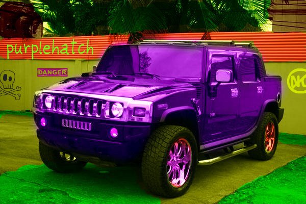 My cool purple car