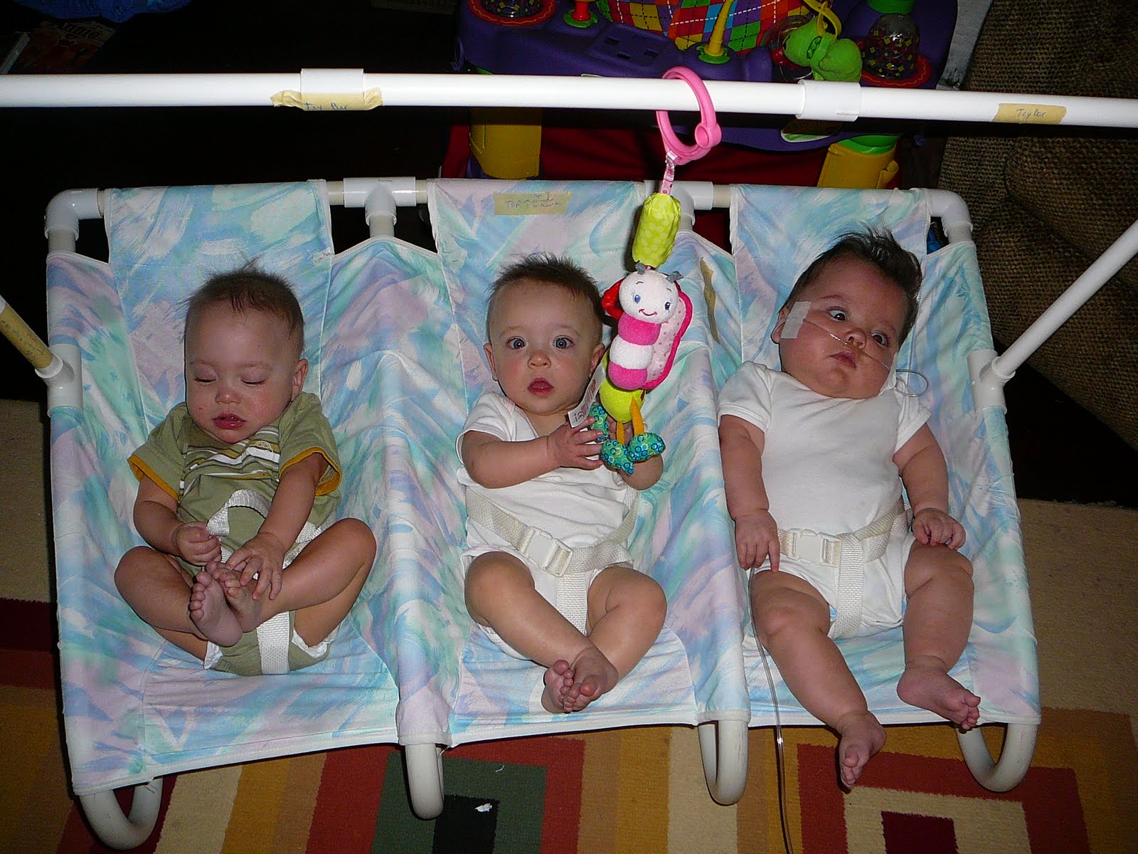 homemade baby bouncer