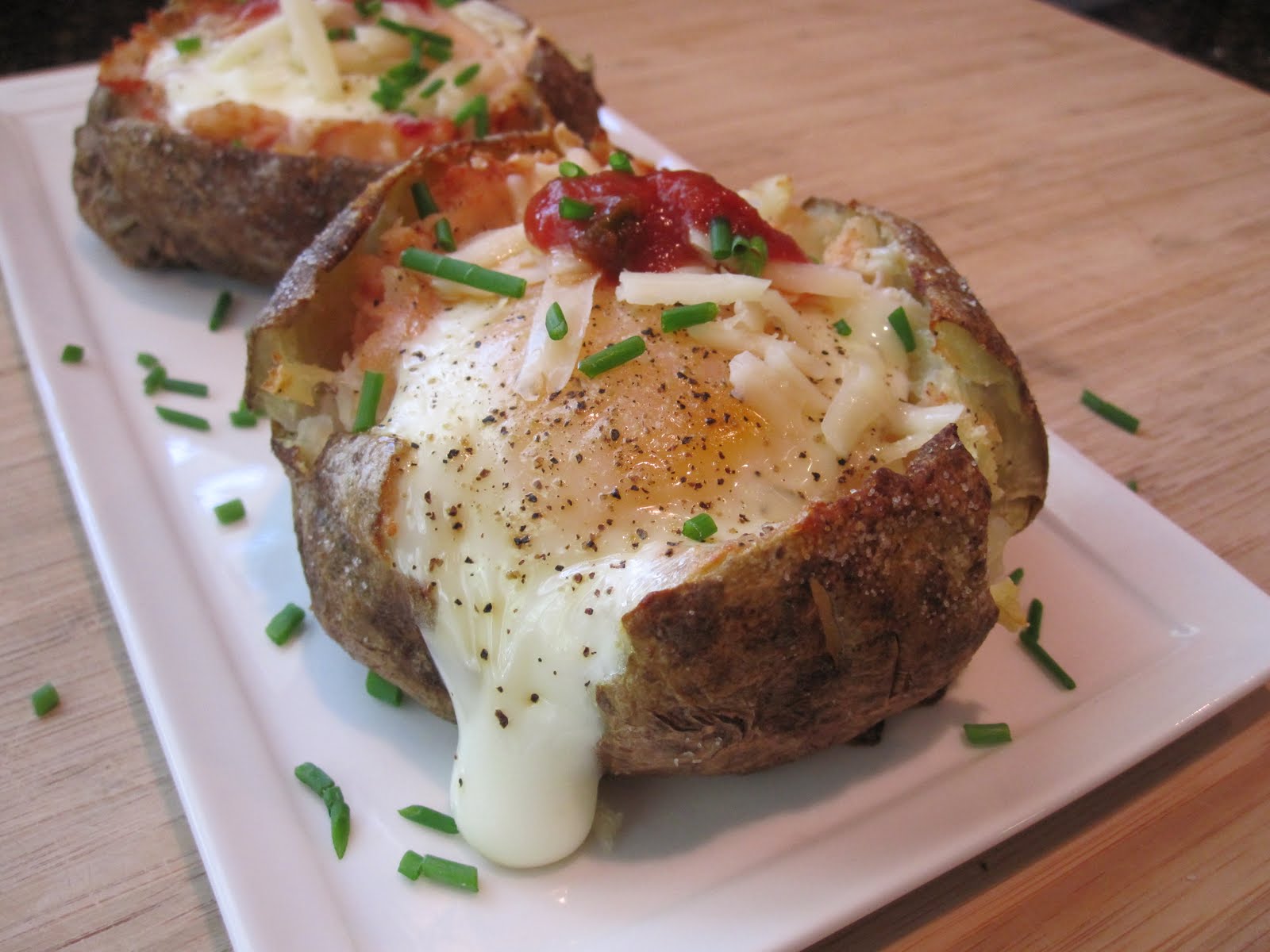 Stirring the Pot Eggs in Baked Potatoes