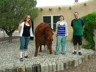 friend's pueblo style house in Albuquerque