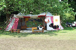 The Yarnsmith at rest outside his tent!