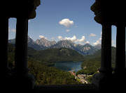 Neuschwanstein Castle, Bavaria, Germany, Alps. (view from castle neuschwanstein)