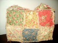 charm pack raggy quilt purse