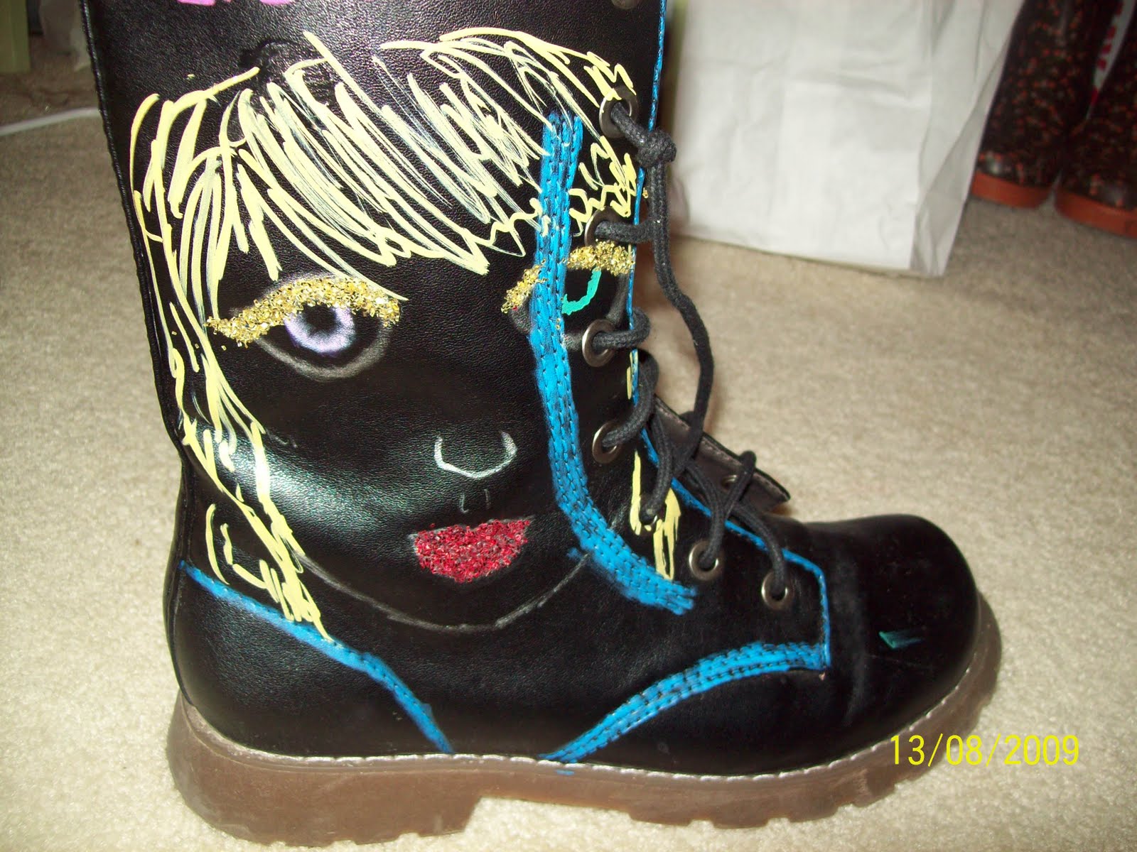 Make It, Work It DIY painted dr. martens