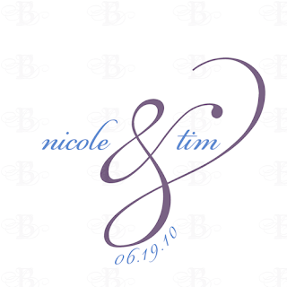 wedding logo monogram design