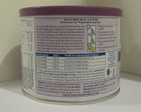 can of powedered baby food, the can liner contains BPA