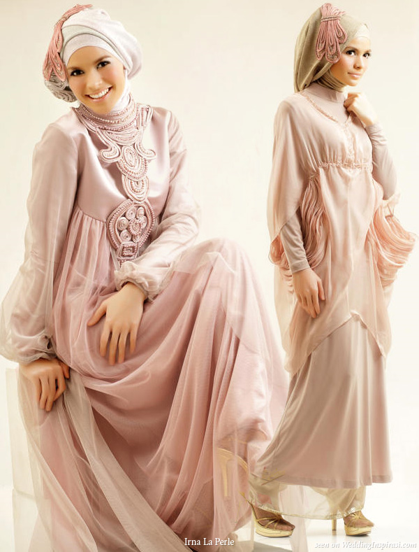 Baby-Doll Loose Modern Islamic Wedding Dress