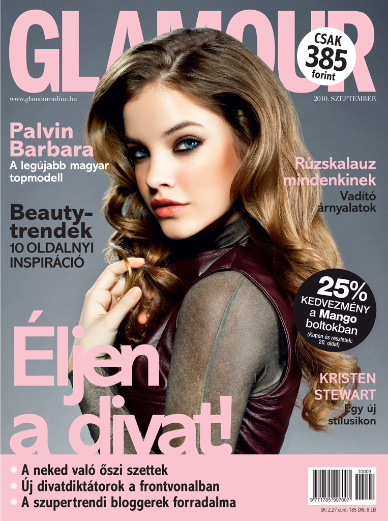 barbara palvin on the cover of GLAMOUR HUNGARY september 2010