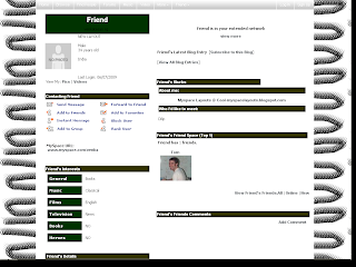 Black and White Default Myspace Layouts