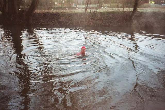 January Swim in Hampshire Avon in Amesbury