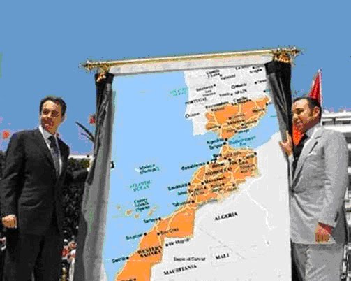 Las verdades sobre la crisis. Zapatero+y+Hassan+se+reparten+Espa%C3%B1a