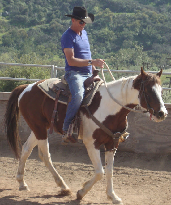 Super Tater under saddle with Steve