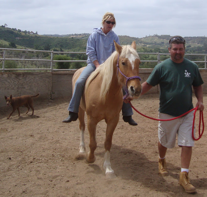 Taffy and her new family...Mom, Dad and Willow