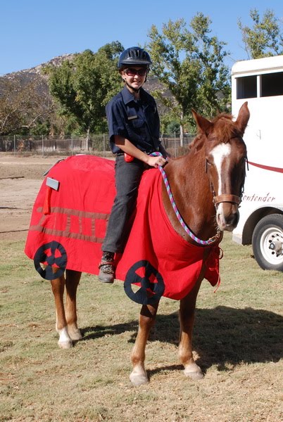 Sparkles in her Halloween Costume at a show today